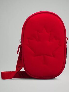 Lululemon Team Canada Red Maple Leaf Mini Crossbody Bag